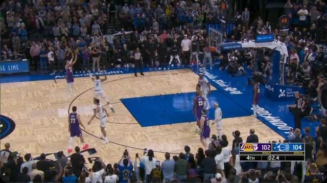 肯纳德绝杀湖人逆转魔术豪取9连胜 詹姆斯创历史